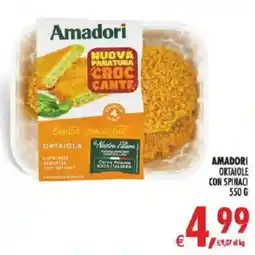 Deco Superstore Amadori ortaiola con spinaci offerta