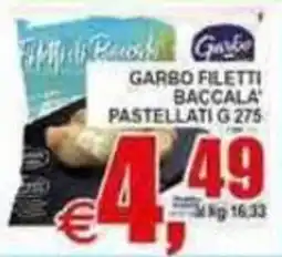 Pewex Garbo filetti baccala' pastellati offerta