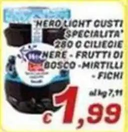 Idromarket Hero light gusti specialita' nere - frutti di bosco - mirtilli - fichi offerta