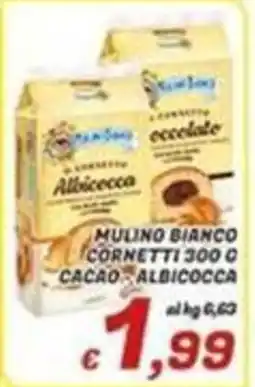 Idromarket Mulino Bianco Cornetti Cacao/ Albicocca offerta