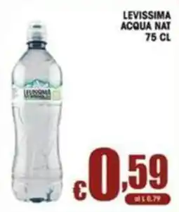 Sacoph Levissima acqua naturale offerta