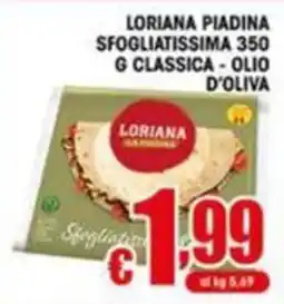 Sacoph Loriana piadina sfogliatissima classica offerta