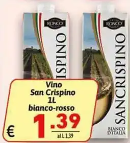 Ipercarni Vino San Crispino offerta