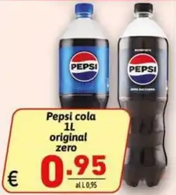Ipercarni Pepsi cola original zero offerta