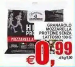 Pewex Granarolo mozzarella proteine senza lattosio offerta