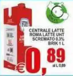 Pewex Centrale Latte Roma Latte UHT Scremato 0,3% offerta