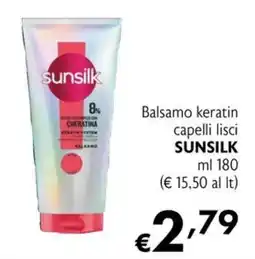 Eurospesa Balsamo keratin capelli lisci Sunsilk offerta