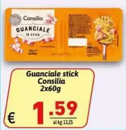 Ipercarni Guanciale stick Consilia offerta