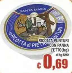 Top Supermercati La ricotta di Pietro Punturi offerta
