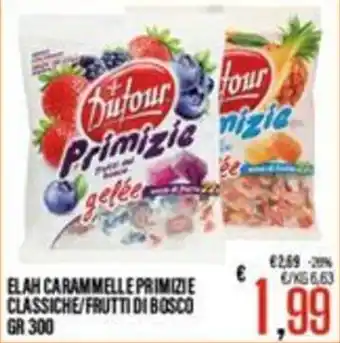 Elah caramelle primizie classiche/frutti di bosco