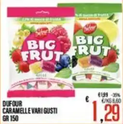 Supermercati EffePiù Dufour caramelle vari gusti offerta