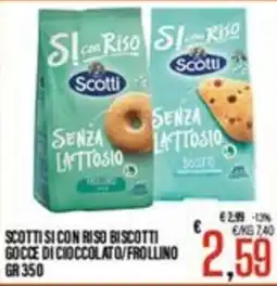 Supermercati EffePiù Scotti Si con Riso Biscotti offerta