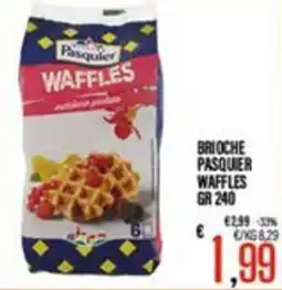 Supermercati EffePiù Brioche Pasquier Waffles offerta