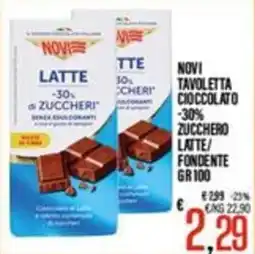 Supermercati EffePiù Novi Tavoletta Cioccolato Latte offerta