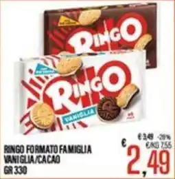 Supermercati EffePiù Ringo formato famiglia vaniglia/cacao offerta