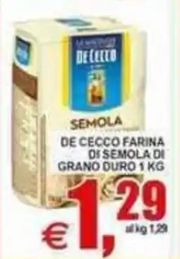 Pewex De Cecco farina di semola di grano duro offerta