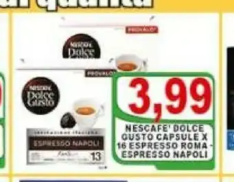 Top Supermercati Nestle nescafé dolce gusto espresso napoli capsule caffè 16 pezzo(i) offerta