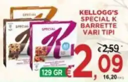 Jero Market Kellogg's Special K Barrette vari tipi offerta