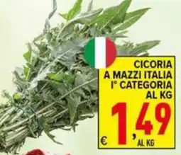 Iper Triscount Cicoria a mazzi Italia offerta