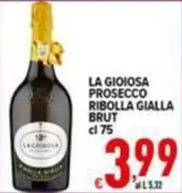 Iper Triscount La gioiosa prosecco ribolla gialla brut offerta