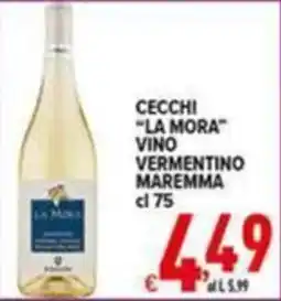 Iper Triscount Cecchi "La Mora" vino vermentino maremma offerta