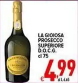 Iper Triscount La gioiosa prosecco superiore d.o.c.g. offerta
