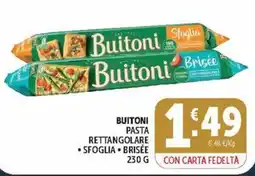 Deco Market Buitoni pasta rettangolare sfoglia brisée offerta