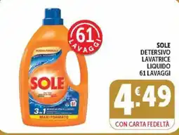 Deco Market Sole detersivo lavatrice liquido offerta