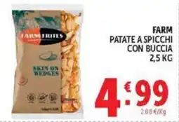 Deco Market Farm patate a spicchi con buccia offerta