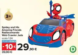 Carrefour Market Spidey and His Amazing Friends Radiocomando Web Crawler Jada offerta