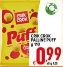 Iper Triscount Crik Crok Puff Palline Puff offerta