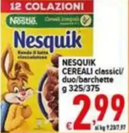 Iper Triscount Nesquik Cereali classici offerta