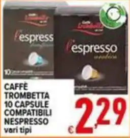Iper Triscount Caffè Trombetta offerta