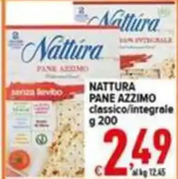 Iper Triscount Nattura Pane Azzimo classico/integrale offerta