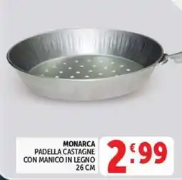 Deco Market Monarca padella castagne con manico in legno offerta