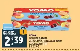 Deco Market Yomo yogurt magro zero grassi senza lattosio offerta