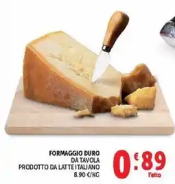 Deco Market Formaggio duro da tavola prodotto da latte italiano offerta