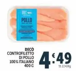 Deco Market Decò controfiletto di pollo offerta