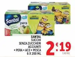 Deco Market Santal succhi senza zuccheri aggiunti pera offerta