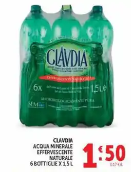 Deco Market Clavia acqua minerale effervescente naturale offerta