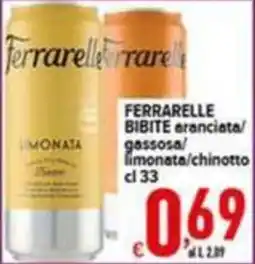 Iper Triscount Ferrarelle bibite aranciata offerta