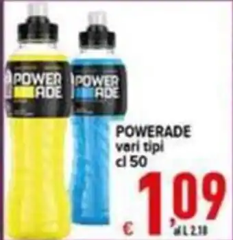 Powerade vari tipi