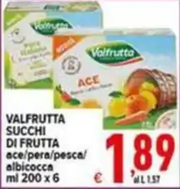Iper Triscount Valfrutta succhi di frutta offerta