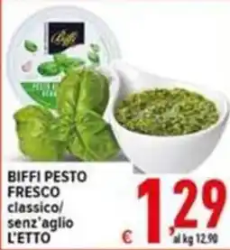 Iper Triscount Biffi pesto fresco classico senza aglio offerta