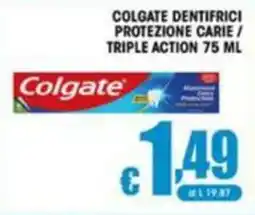 Sacoph Colgate dentifrici protezione carie / triple action offerta