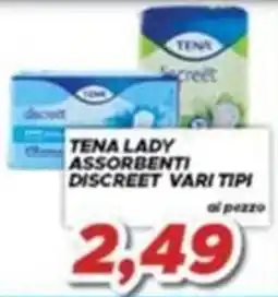 MA Supermercati Tena Lady assorbenti discreet vari tipi offerta