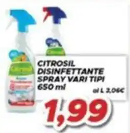 MA Supermercati Citrosil disinfettante spray vari tipi offerta