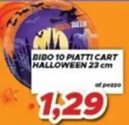 MA Supermercati Bibo 10 piatti cart halloween offerta