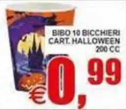 Pewex Bibò bicchieri cart. Halloween offerta
