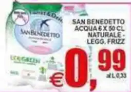 Pewex San Benedetto acqua naturale offerta
